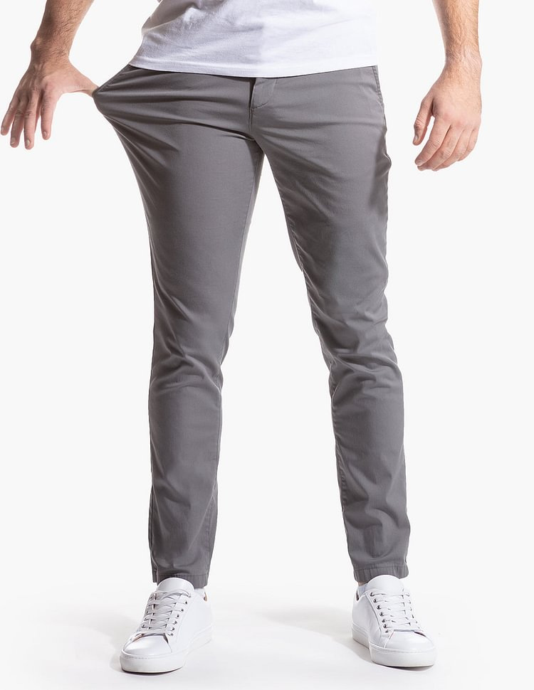 Nouveau décontracté pour hommes, pantalon d'affaires pour hommes de style automne, pantalon long en coton pur à haute élasticité en sergé tube droit_voghion.com