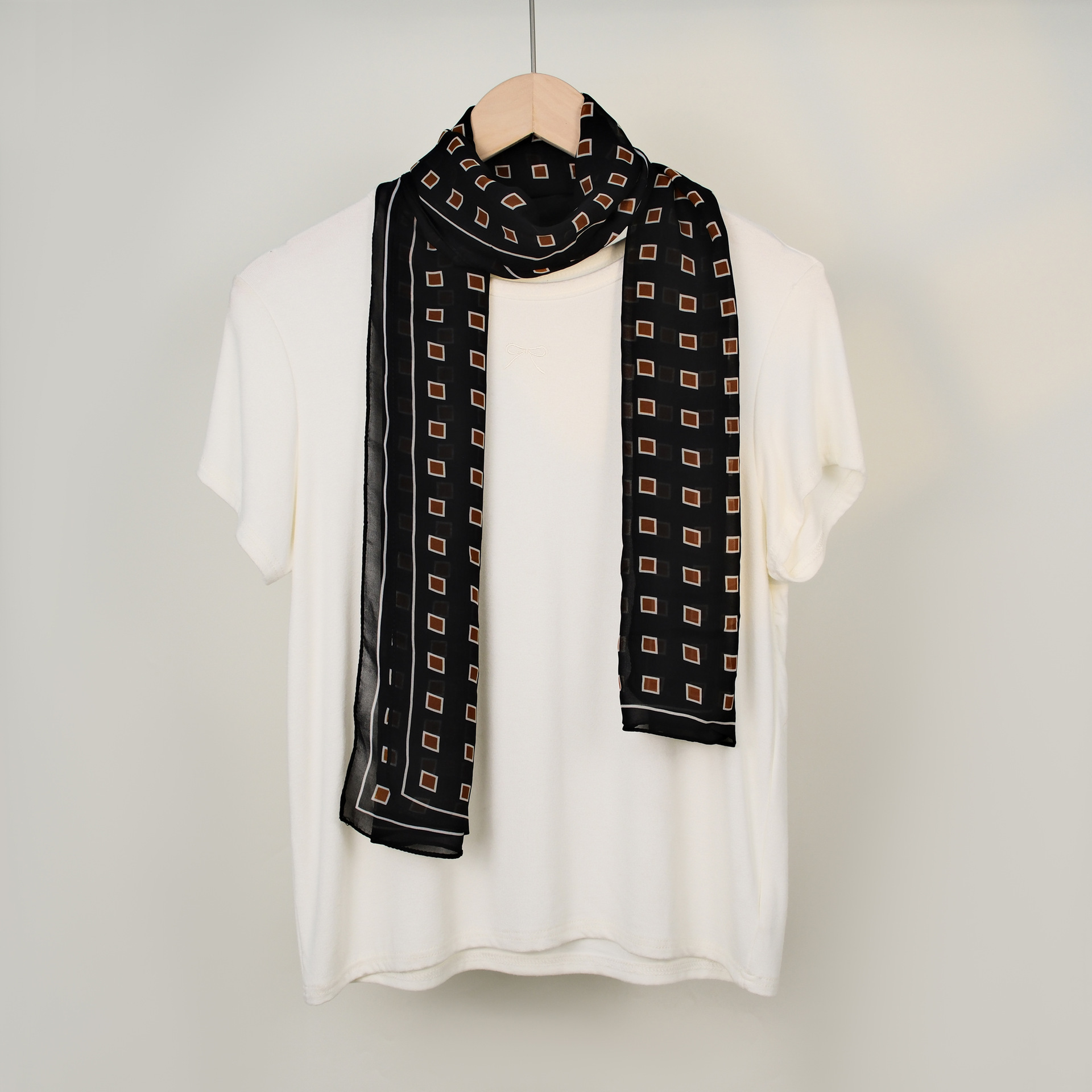 Sciarpa di seta chiffon nuova autunno 2025, leggera e sottile, sciarpa francese, protezione solare, foulard, cintura decorativa_voghion.com