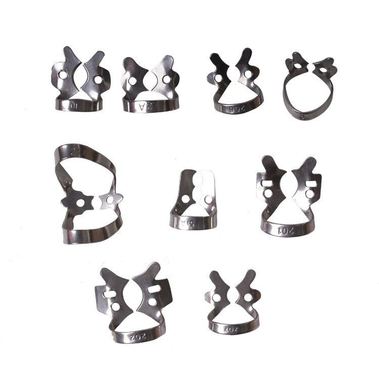 Juego de perforadores de dique dental transfronterizos, herramienta de estampado de goma, abridor de orificios bucales, instrumentos dentales