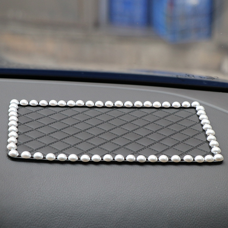 Pearl Camellia car anti-slip mat car car silicone high temperature resistant car ornaments anti-slip mat perfume mat