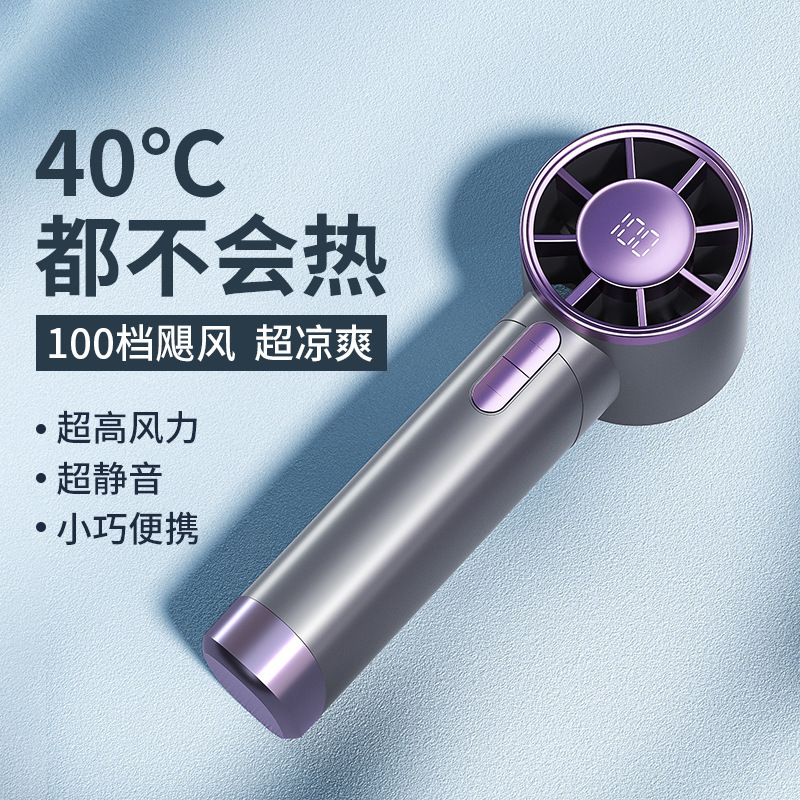 2025 新しいハンドヘルド小型ファン小型風力砲タービンポータブルミニ高速省エネ小型ファンサイレント|undefined