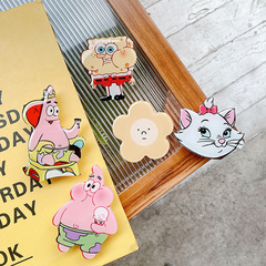 滴膠氣囊摺疊支架 創意卡通伸縮懶人桌面手機支架少女ins可愛支架