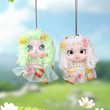 手工果壳娃娃diy材料包可爱搪胶豆荚娃娃文创钥匙扣饰品挂件批发