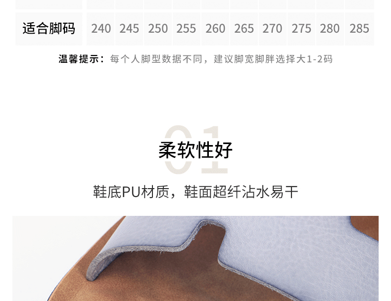 Dép sandal nam quai ngang hở ngón phong cách retro, chất liệu siêu sợi, cỡ lớn — Màu xám nhạt chi tiết 15