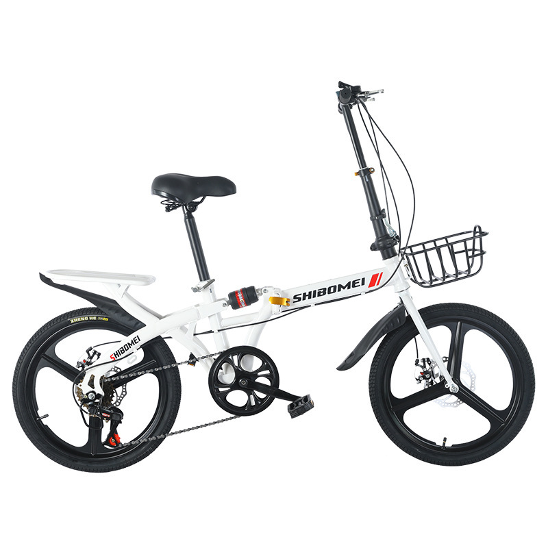 Manufacturers shock absorption 16 inch 20 inch folding bicycle men's and women's adult students variable speed disc brake children's adult bicycle Manufacturers shock absorption 16 inch 20 inch folding bicycle men's and women's adult students variable speed disc brake children's adult bicycle