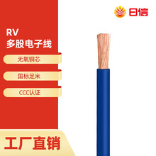 国标RV电线0.5 0.75 1 2.5 4 6平方多股铜芯软线电子导线设备用线