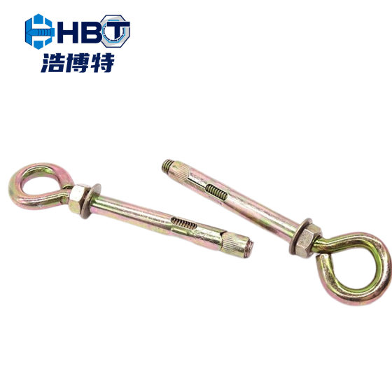 Color Galvanized Inner Explosion Gecko Casing Hook Universal Bolt Hanging Hook Eye Ring Pull Explosion Hanging Ring Expansion Screw
