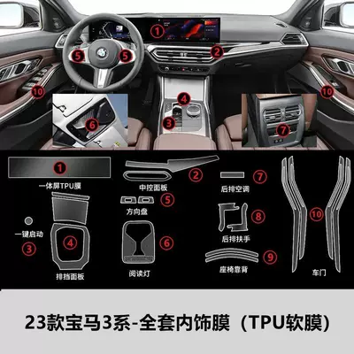 23-25 Models of Bmw 3 Series, Car interior film