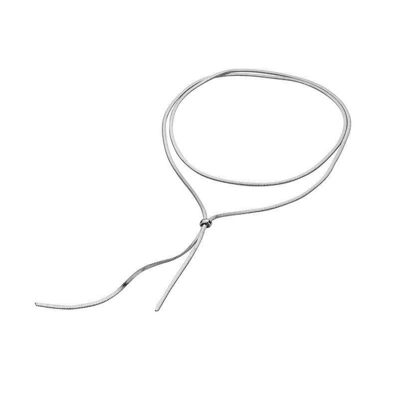 Women's Gender Plating Design Wholesale Jewelry Simple Style Classic Style Solid Color Titanium Steel Plating Pendant Necklace