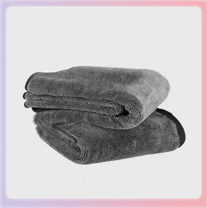 ✅ 꼬임이 있는 흡수성 자동차 닦는 수건, 트위스트 천 세차 수건, 깨진 끈이 있는 자동차 닦는 수건, 국경 간 수건