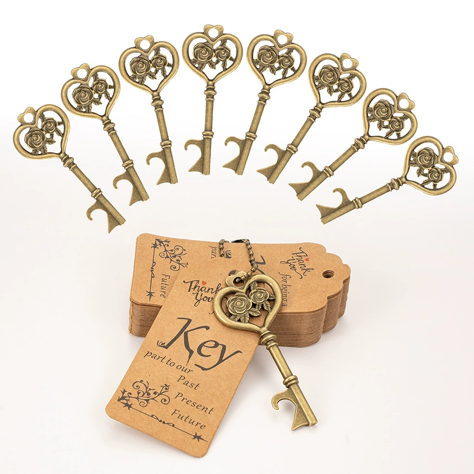 Трансграничные эксклюзивные подарки для праздничной вечеринки креативные пивные открывалки для бутылок из цинкового сплава розы ретро ключ открывалка для бутылок