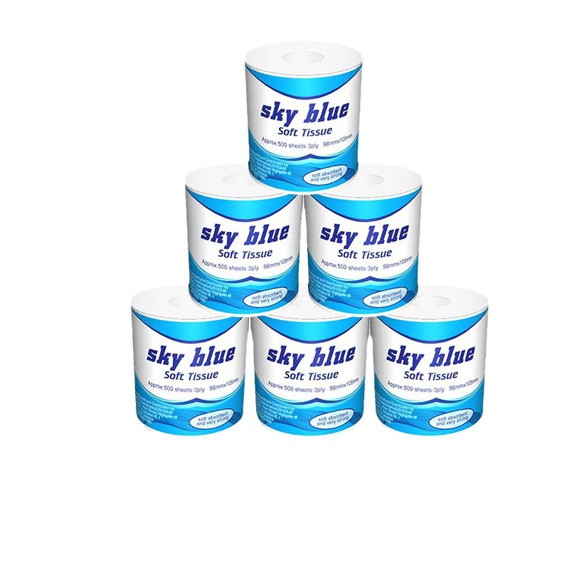 90gToilet papel higiénico rollo de papel higiénico crudo rollo de papel suave papel higiénico