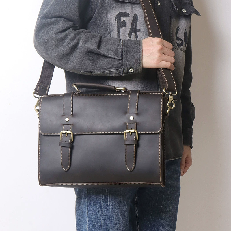(Cross-border trading), leather handheld shoulder bag, genuine leather