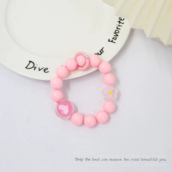 Pink Love Hanging Ring+Transparent Card