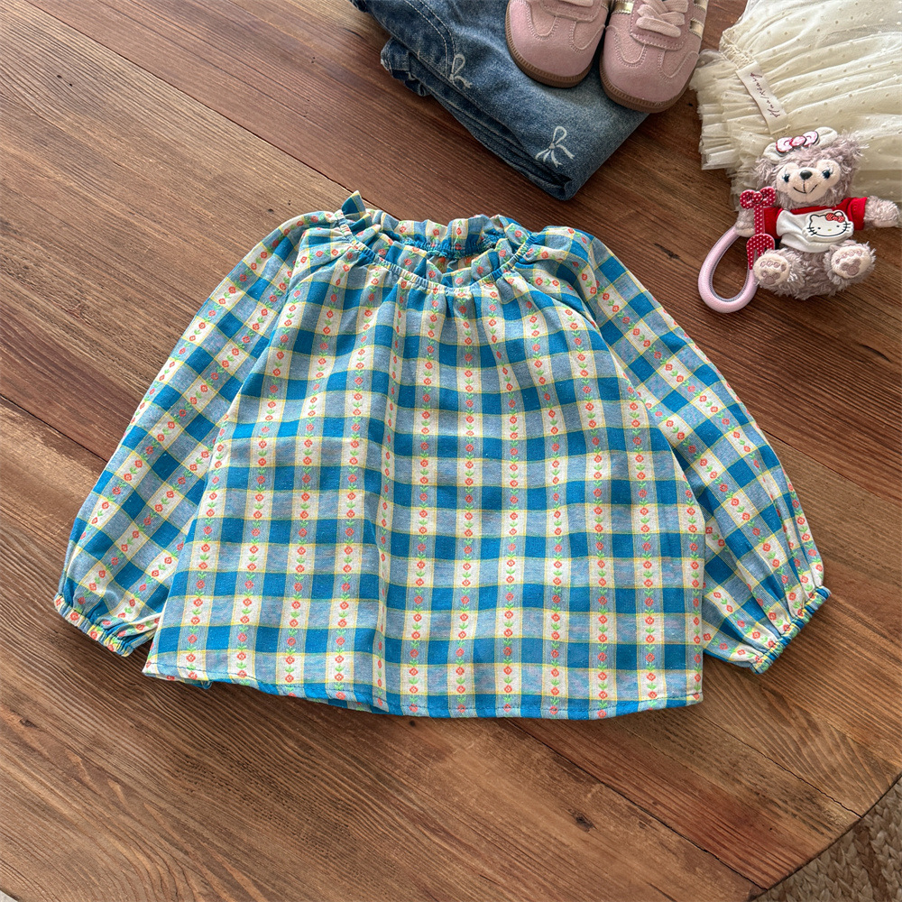 Estrella infantil redonda camisa de niña camiseta de otoño primavera y otoño nuevo estilo de otoño para niños estilo occidental chica de moda chaqueta de bebé t