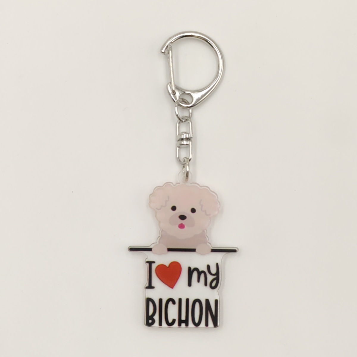 13g Weight Keychain Classification 1 Piece Quantity Holiday, Banquet, Travel Occasion Acrylic Material Letter, Dog Pattern Unisex Gender Ethnic Style, Simple Style Style Ethnic Style Simple Style Letter Dog Arylic Unisex Keychain 15