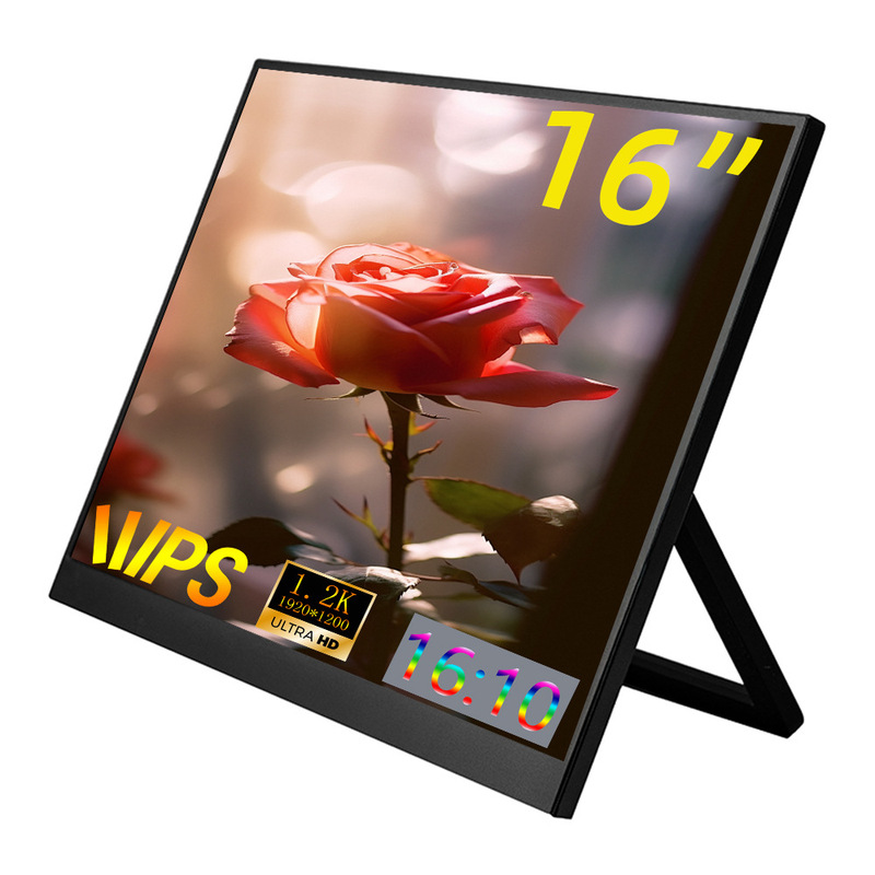 Large Size 16inch Portable Monitor 100% Srgb Computer Expansion Screen for Mobile Phone and Tablet Screen Mirroring Large Size 16inch Portable Monitor 100% Srgb Computer Expansion Screen for Mobile Phone and Tablet Screen Mirroring