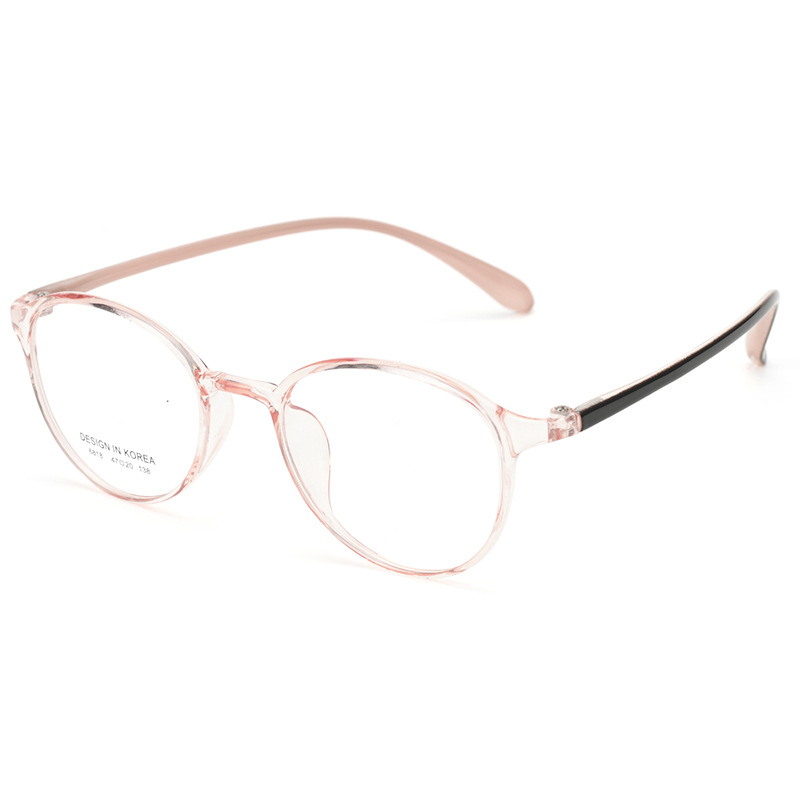 Danyang Glasses TR6818 Montura de gafas para miopía ultraligera y pequeña para mujeres con rostros pequeños, exclusiva montura de color té frío para miopía severa.