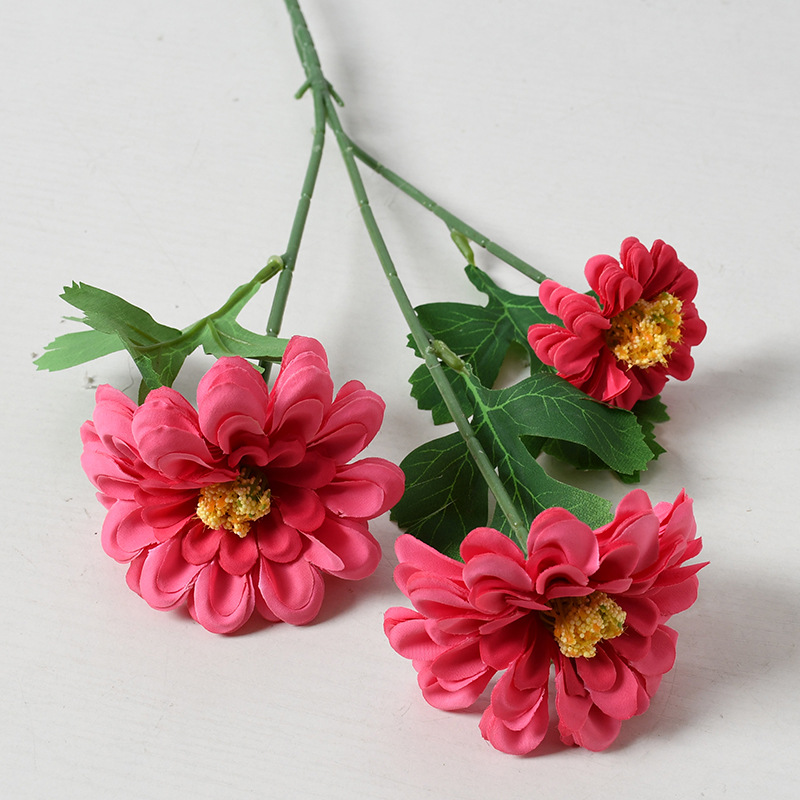 Vino rojo serie tema flor artificial boda Hotel diseño Flor de plomo arreglo Rosa flor falsa material decoración del hogar al por mayor