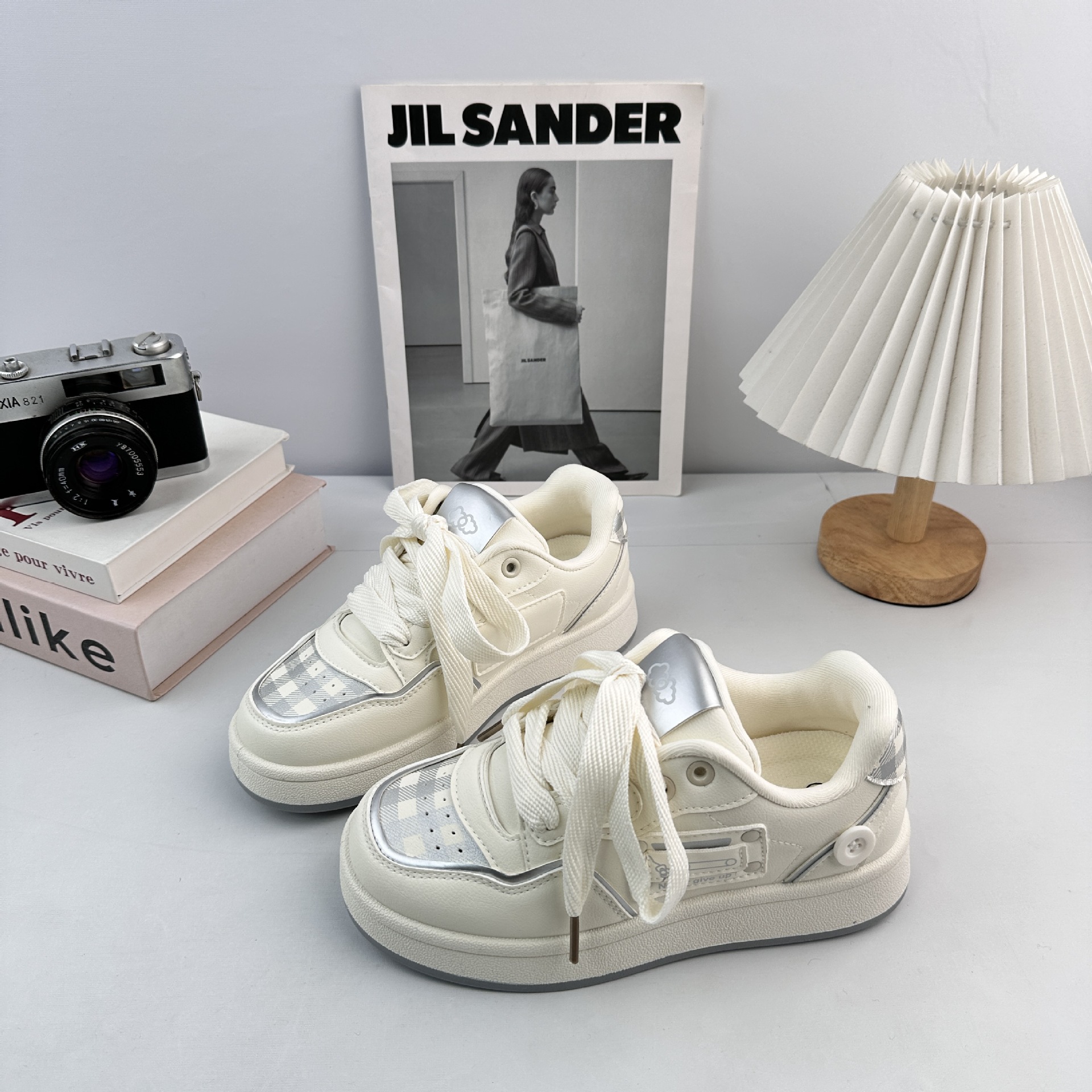 Yuanbo dulce hermana rosa zapatos lindos 2026 primavera estudiantes coreanos zapatos de skate de cabeza redonda zapatos blancos pequeños 2335