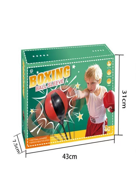 Cross-border children's standing boxing set with punching bag for home use, parent-child interactive boxing stand, fitness equipment toy