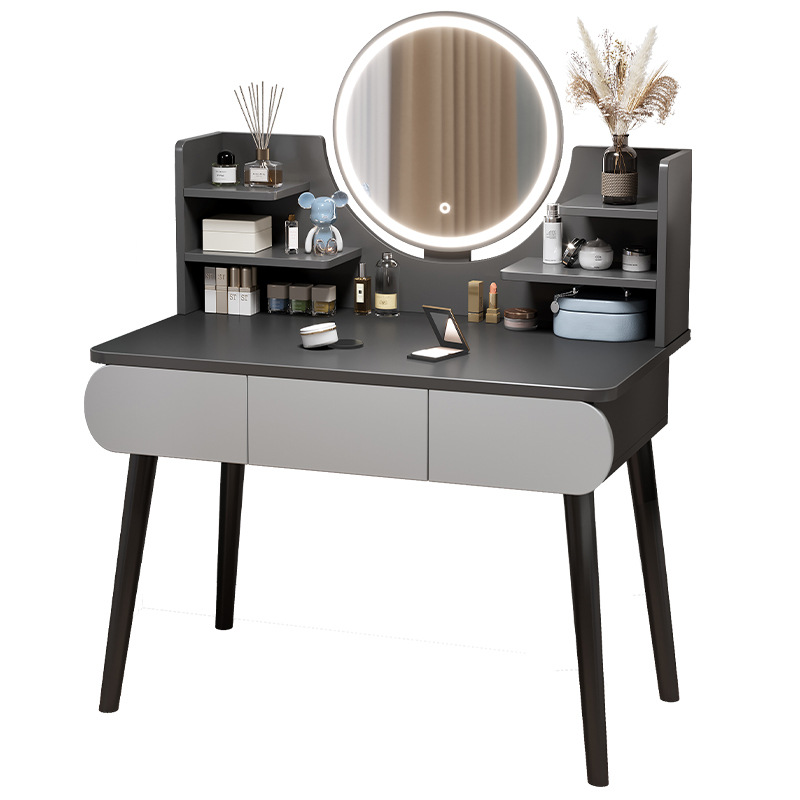 Comedor de tocador pequeño dormitorio doméstico con espejo de maquillaje mesa de maquillaje de lujo nórdica mesa de tocador