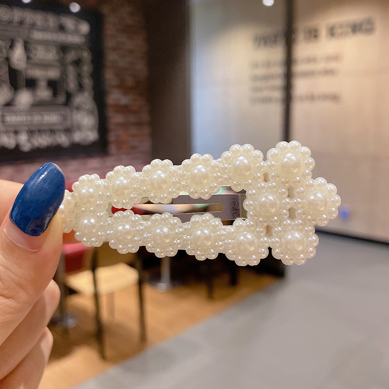27#hollow small flower water droplet clip.