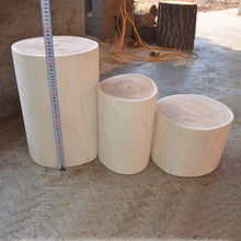新品木桩凳子 实木矮凳子 圆形小茶几 原木凳子木墩 天然木墩花架