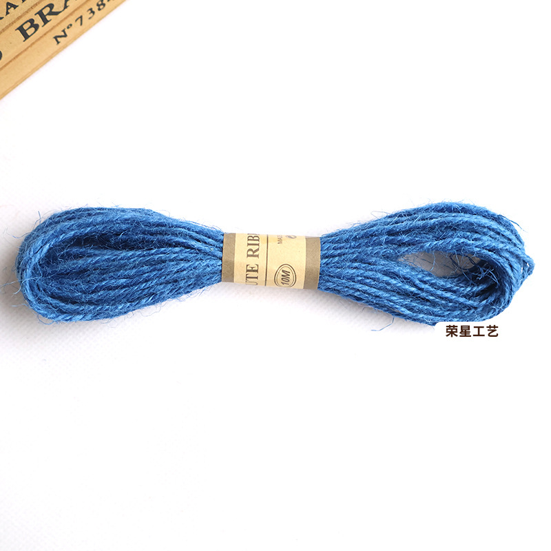 Cuerda de cáñamo de color 10 m foto pared cuerda especial DIY cuerda de cáñamo tejida a mano botella de vidrio vinculante cuerda decorativa