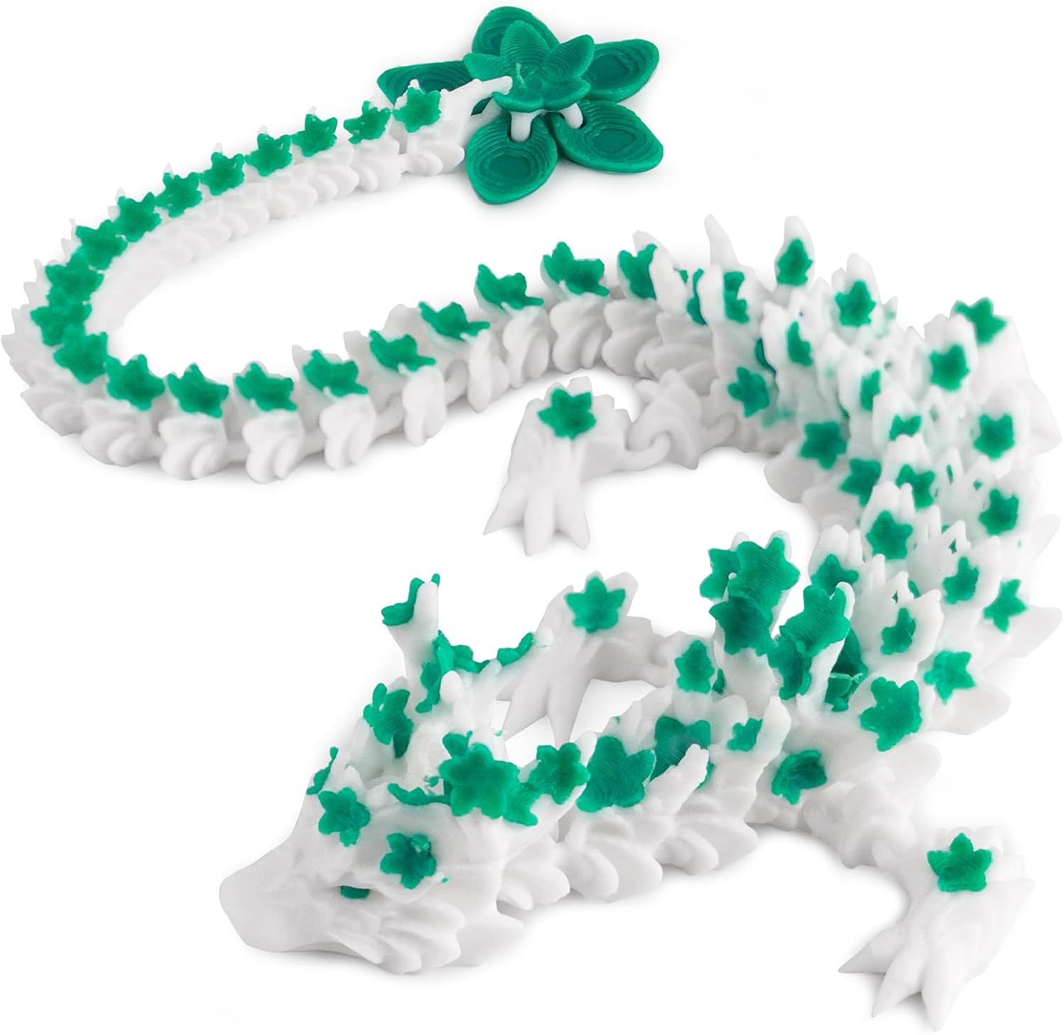 흰색과 녹색 벚꽃 용