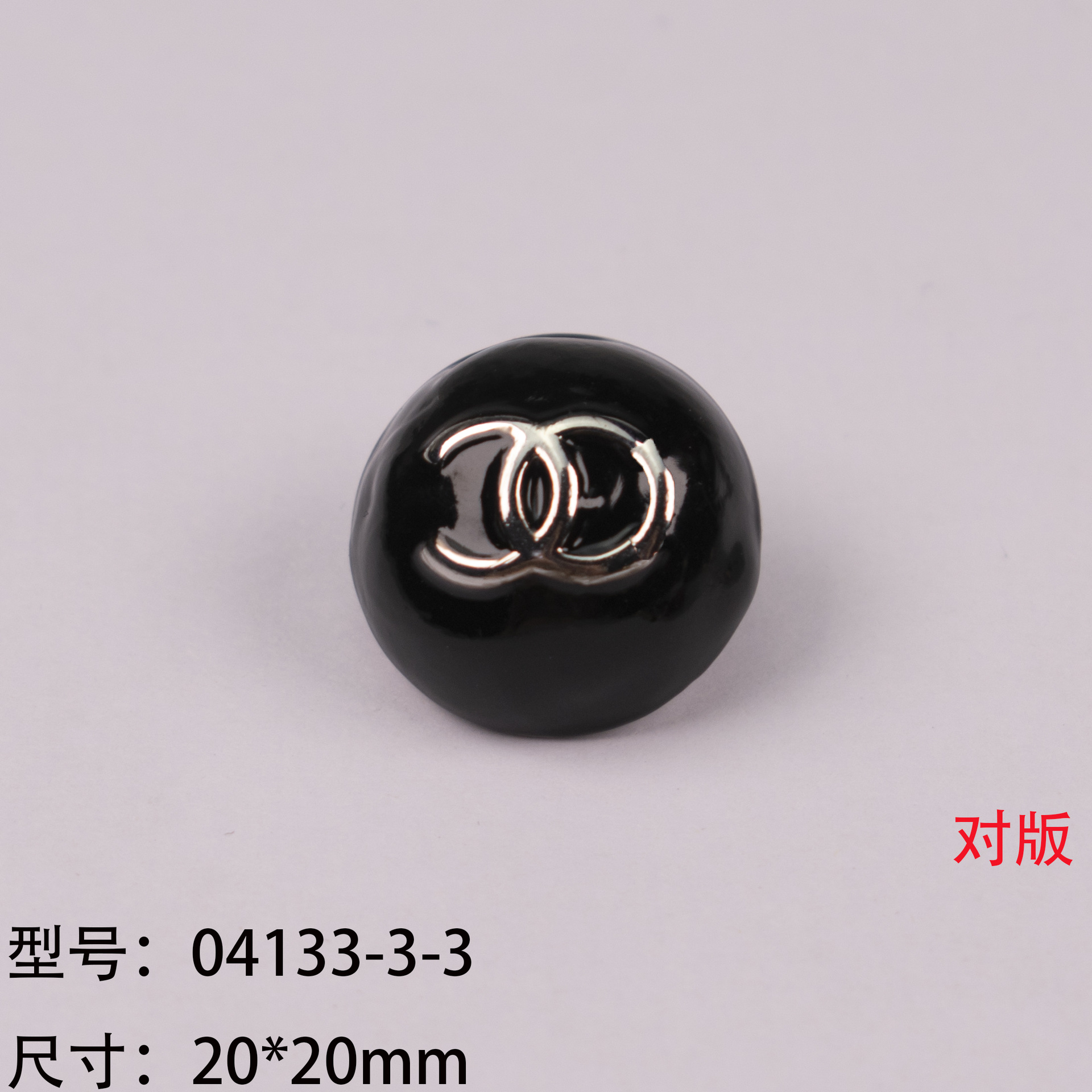 卸売り春夏円形方形釉薬感双c小香風ミューア家髪飾りロープ合金アクセサリーcボタン部品工場販売