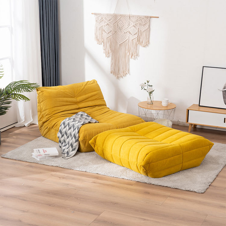 Sofá individual moderno tipo oruga, sofá de tela estilo italiano para sala de estar de apartamento pequeño, sillón para dormitorio, cómodo.