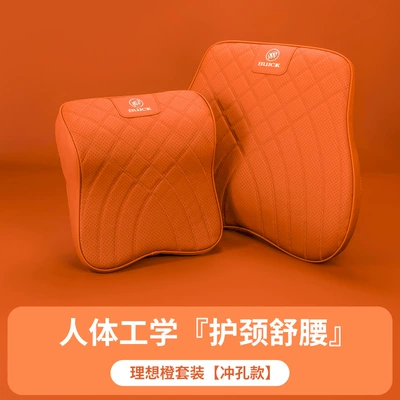 Regal Envision Plus Lumbar Cushion, Headrest - ideal-orange-headrest-lumbar-support