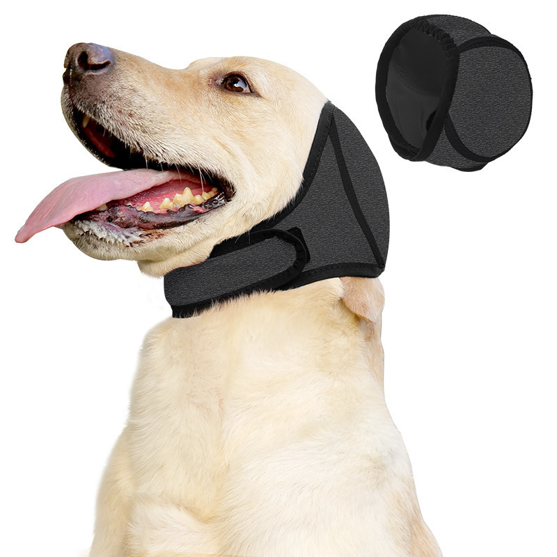 ペット犬のイヤーマフ、夏の水泳、防水ヘッドギア、騒音低減、防音、犬の感情を落ち着かせるヘッドギア、恐怖防止|undefined