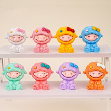 厂家新品坐姿小羊潮玩萌粒小摆件立体树脂工艺品盲袋车载桌面摆件