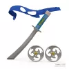 Knife+dart+eye mask