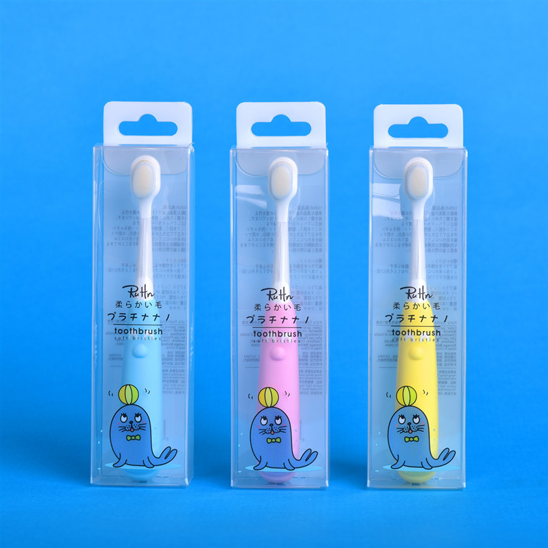 Small sea lion children ten thousand hair toothbrush single 2-5 years old baby baby soft hair toothbrush factory outlet