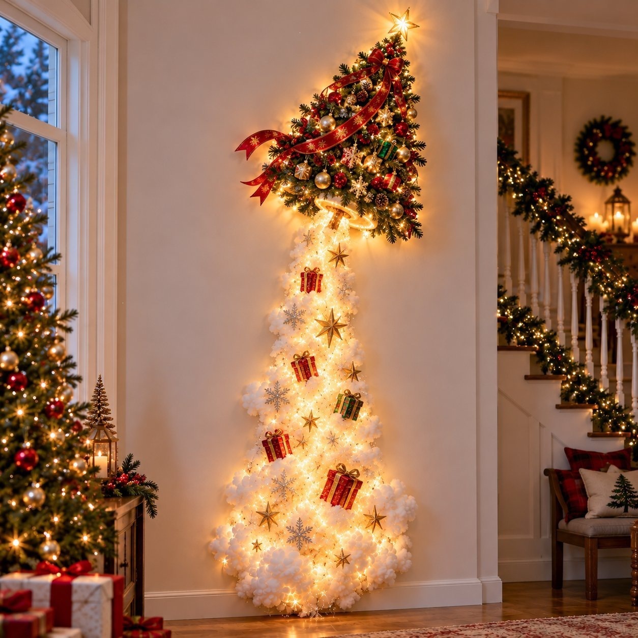 Cross - Border Pocket Christmas Magic Trail Wall Light Christmas Magic Wall Light
