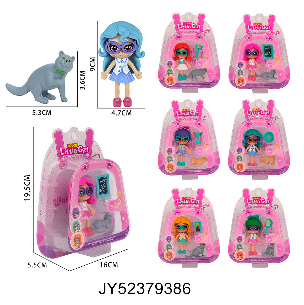 DiDi transfronterizo ensamblaje niña casa juguetes extraíbles máscaras de mascotas muñecas travesties combinación conjunto al por mayor