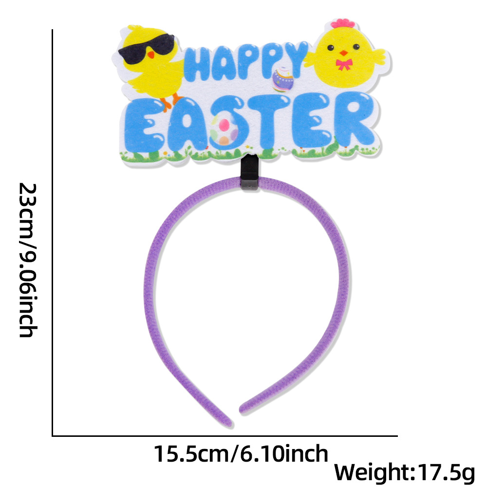 Easter Cute Feather Plastic Party Festival Headband display picture 5