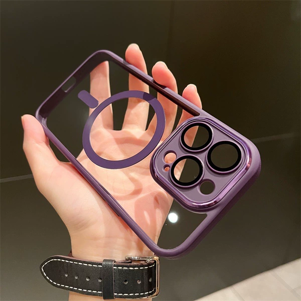 Dark purple "Crystal Sharp Glasses Magnetic Case"