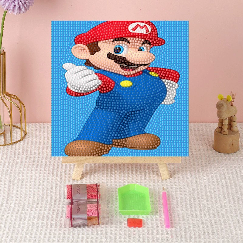 Алмазная вышивка (canvas) Genshin Impact DIY, 20×20 / 30×30, деревянная внутренняя рама и набор инструментов