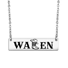 西部风赛马牛仔竞技吊坠美国男歌手摩根·沃伦Morgan Wallen项链