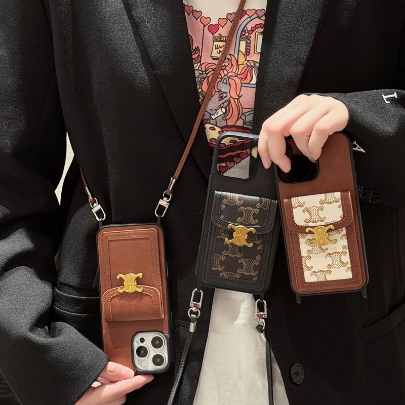 New iPhone 17 Pro Phone Case Trendy Retro Crossbody Card Holder Suitable for iPhone 13 Xiaohongshu New iPhone 17 Pro Phone Case Trendy Retro Crossbody Card Holder Suitable for iPhone 13 Xiaohongshu