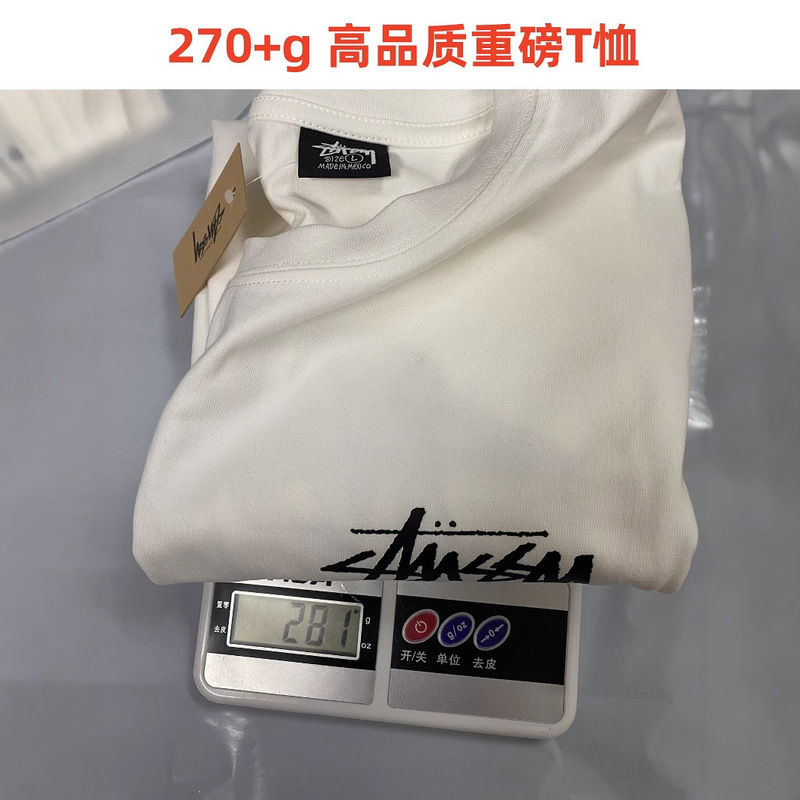 Stussy対外貿易で作られた品質2025新型スチュアート半袖tシャツ270g重ポンド高品質男女|undefined