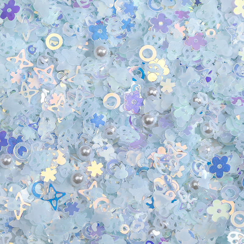 Color plateado lentejuelas nido pieza flash DIY material decorativo ropa Ropa Accesorios hecho en casa pendientes materiales accesorios image 92