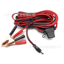 DC5521转电瓶夹延长线18AWG 鳄鱼电瓶夹子线 SPT-2红黑平行电源线