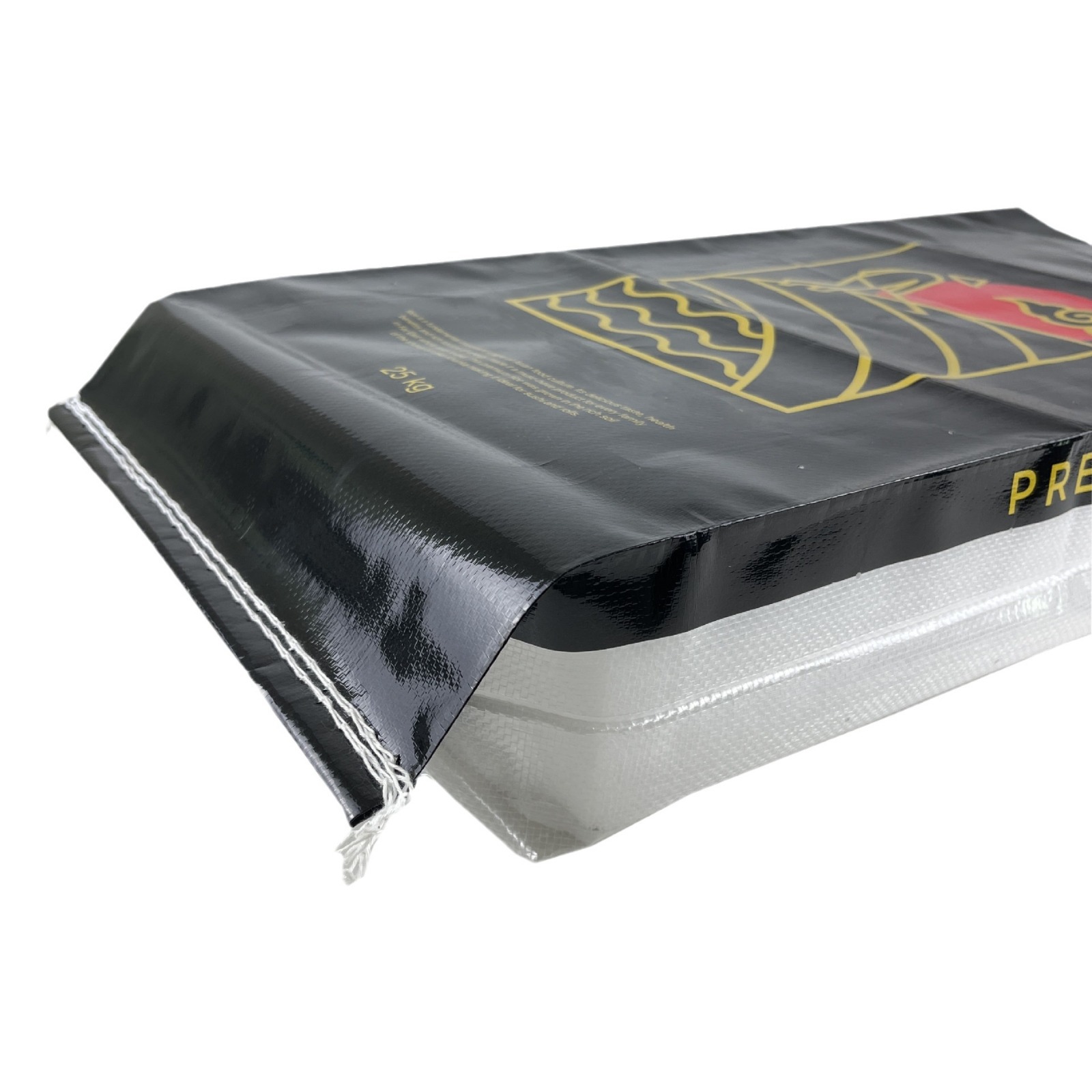 Producción profesional de película de perla de fertilizante orgánico bolsa de tejido harina de arroz bolsa de embalaje de alimentos 25kg de película a prueba de humedad