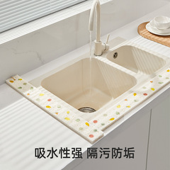 四季通用水槽吸水木質綿キッチンテーブル面吸水マット洗面台吸水条神器清潔拭き