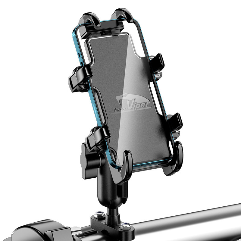 Motorcycle mobile phone bracket locomotive eight-claw mobile phone rack electric car riding navigation bracket with charging anti-vibration and anti-shake